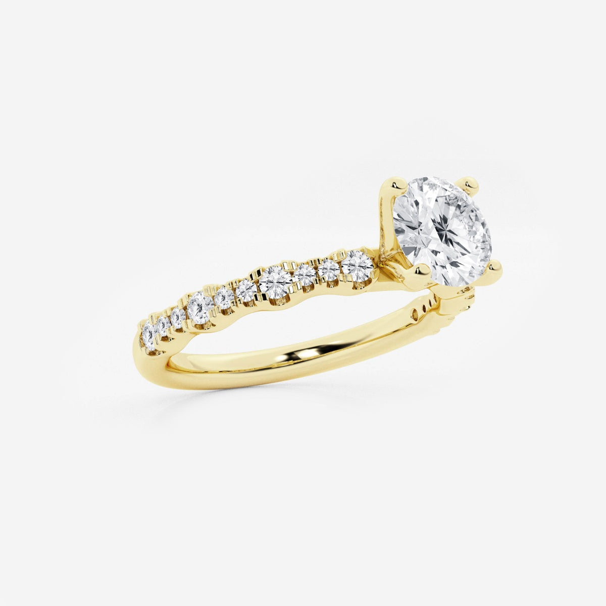 Clara - Station Side Stones Engagement Ring