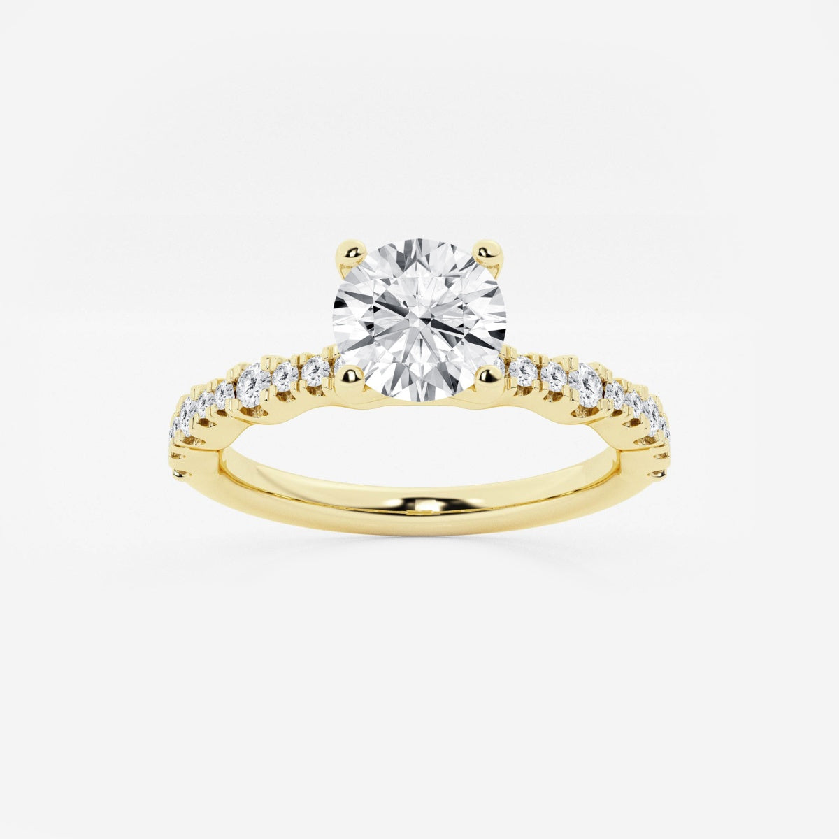 Clara - Station Side Stones Engagement Ring