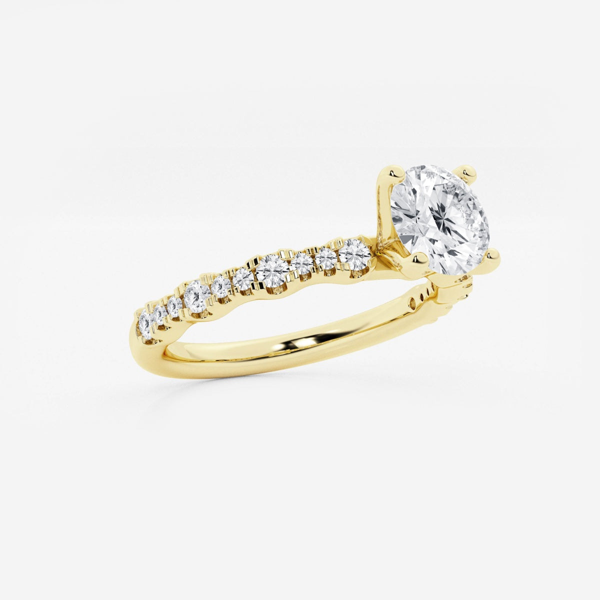 Clara - Station Side Stones Engagement Ring