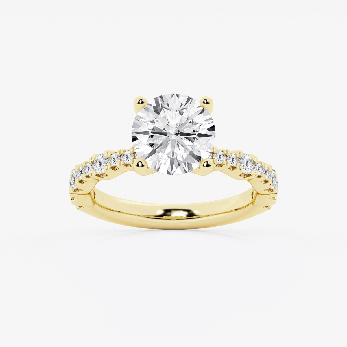 Clara - Station Side Stones Engagement Ring