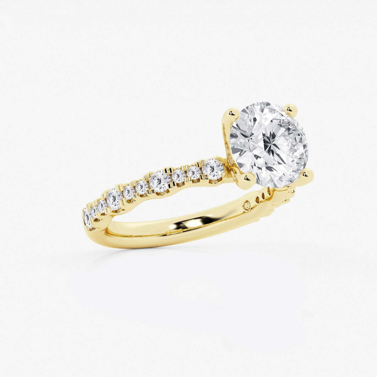 Clara - Station Side Stones Engagement Ring