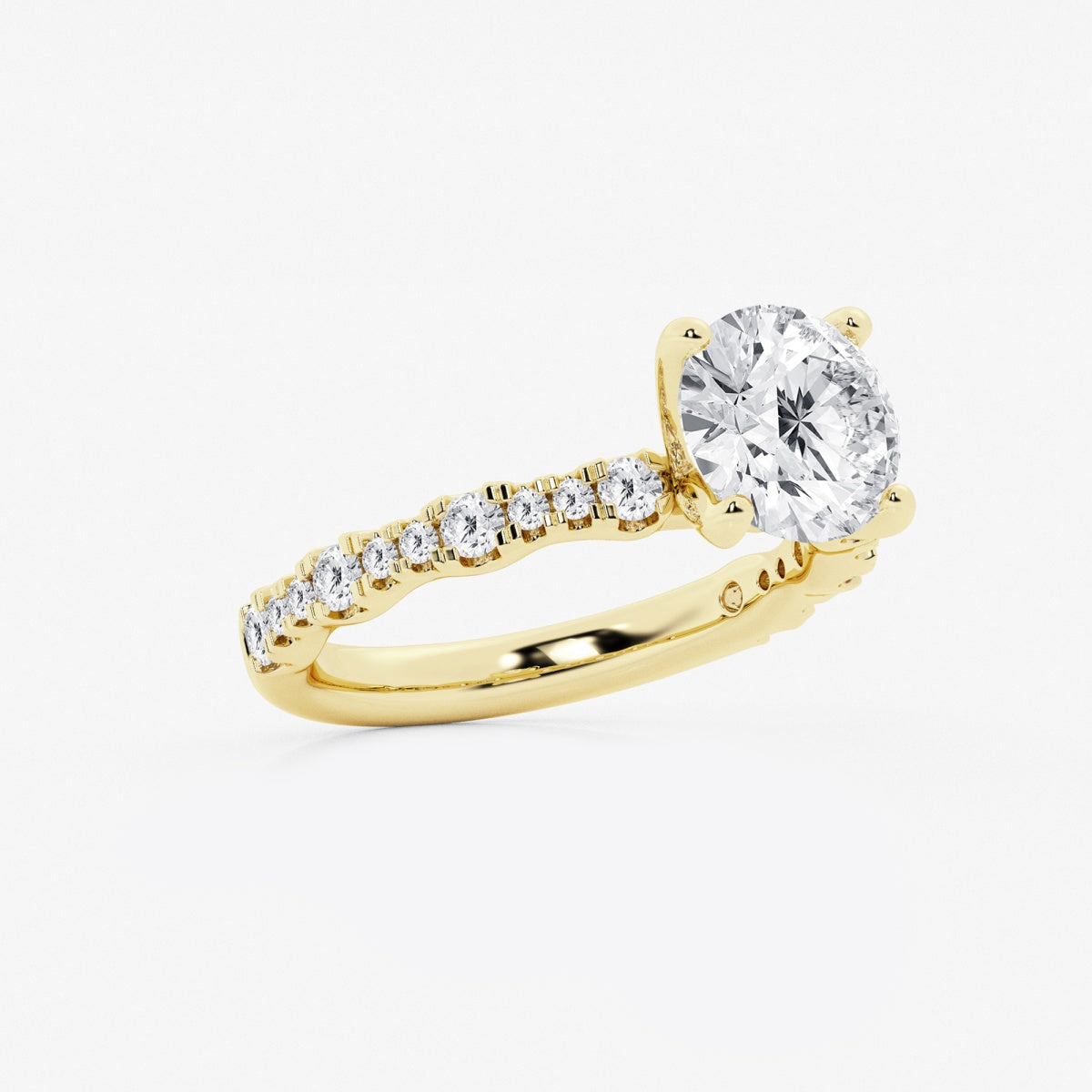 Clara - Station Side Stones Engagement Ring