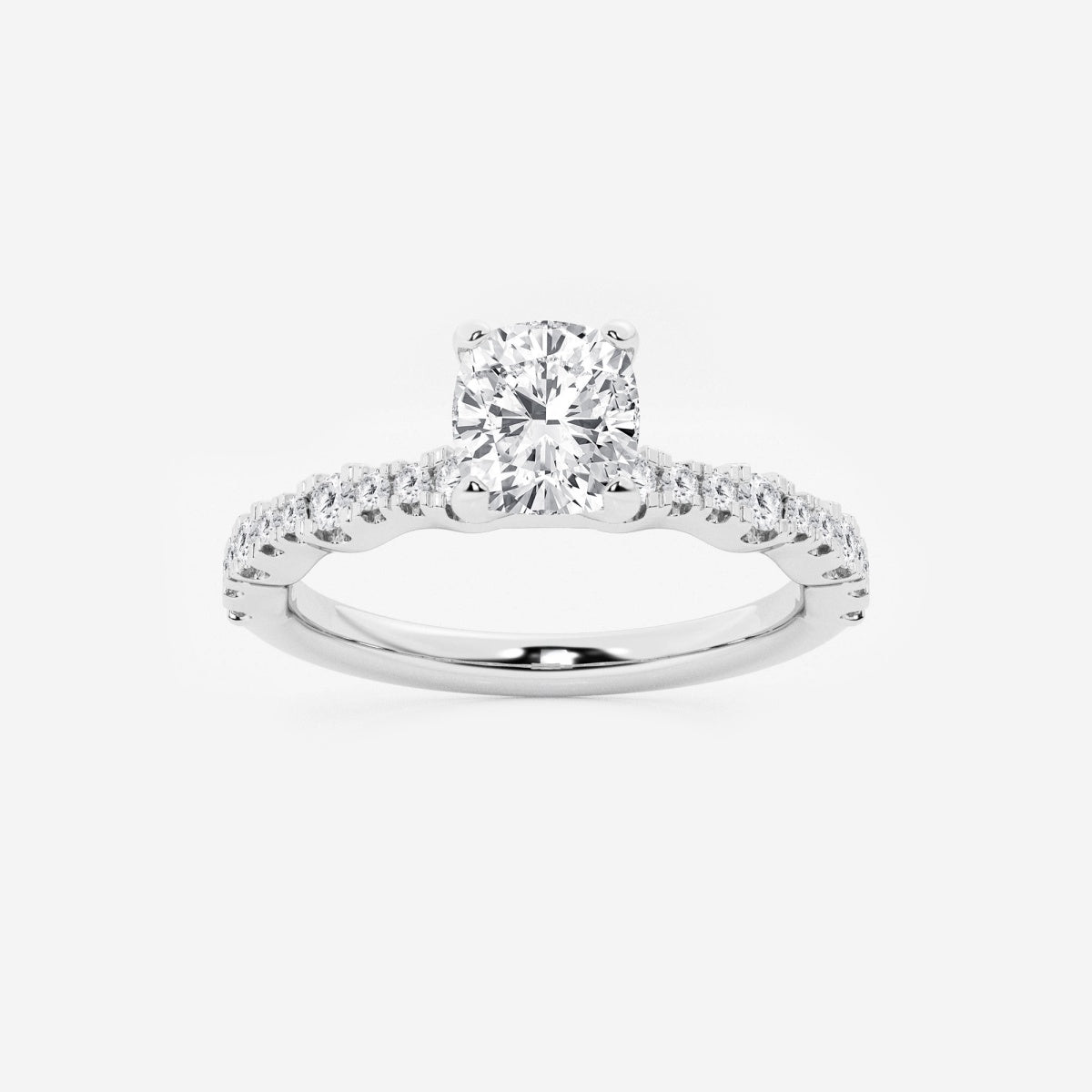 Clara - Station Side Stones Engagement Ring