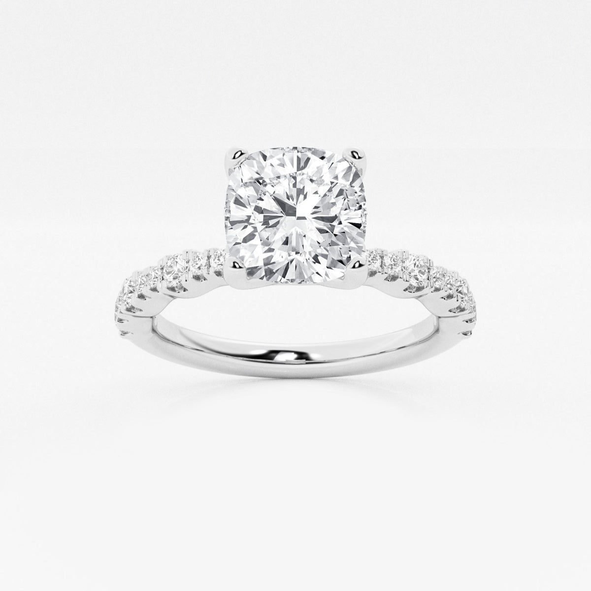 Clara - Station Side Stones Engagement Ring