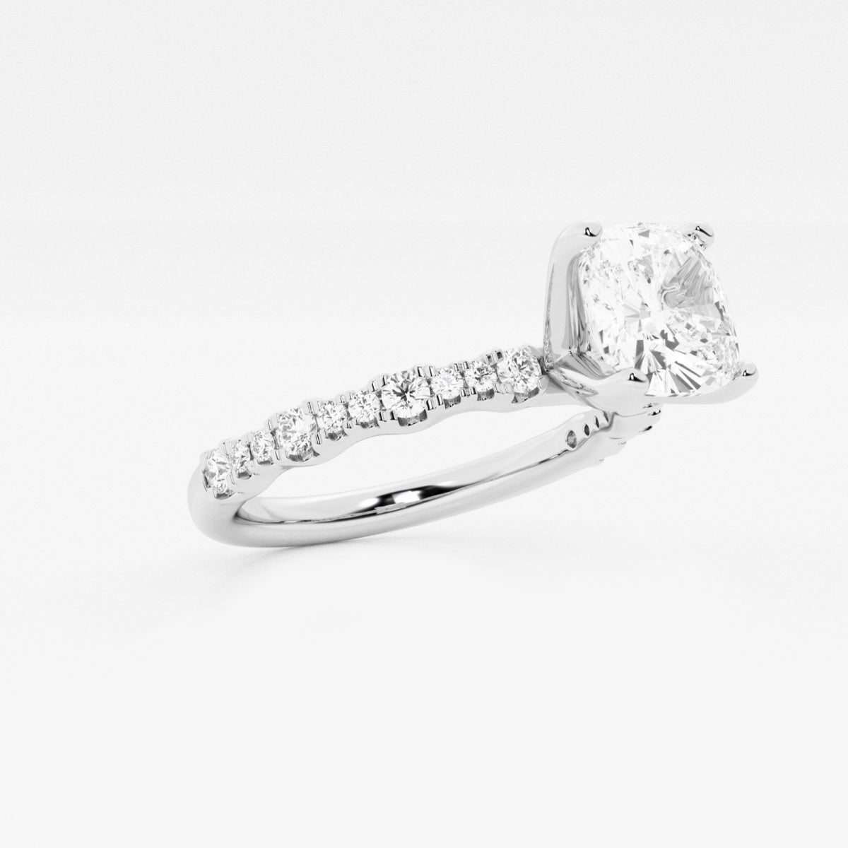 Clara - Station Side Stones Engagement Ring