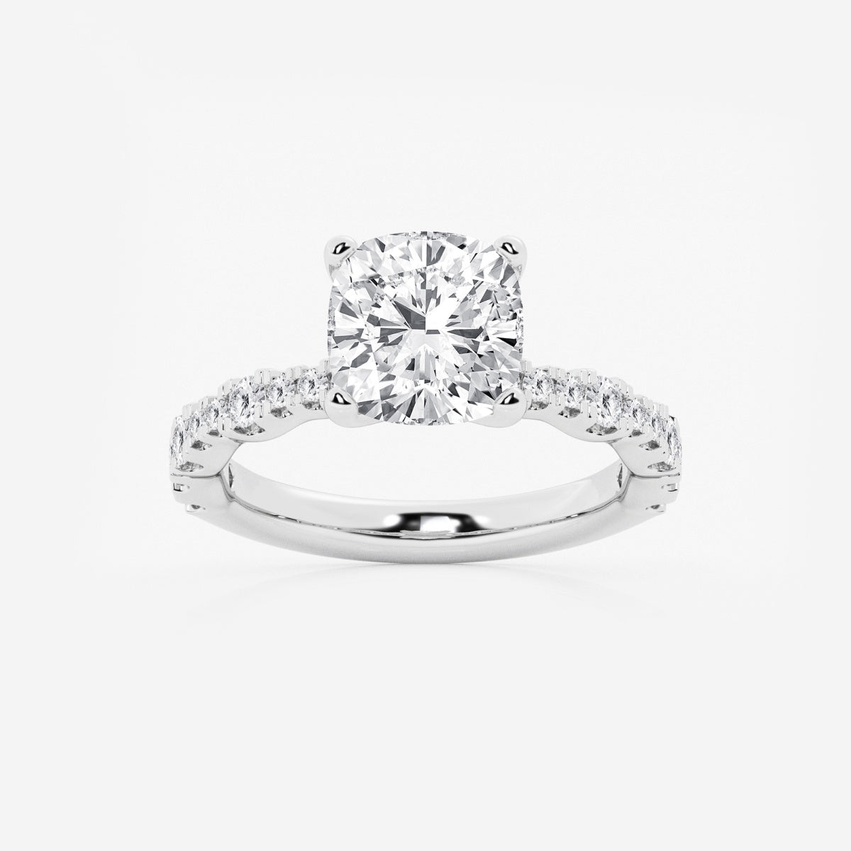 Clara - Station Side Stones Engagement Ring