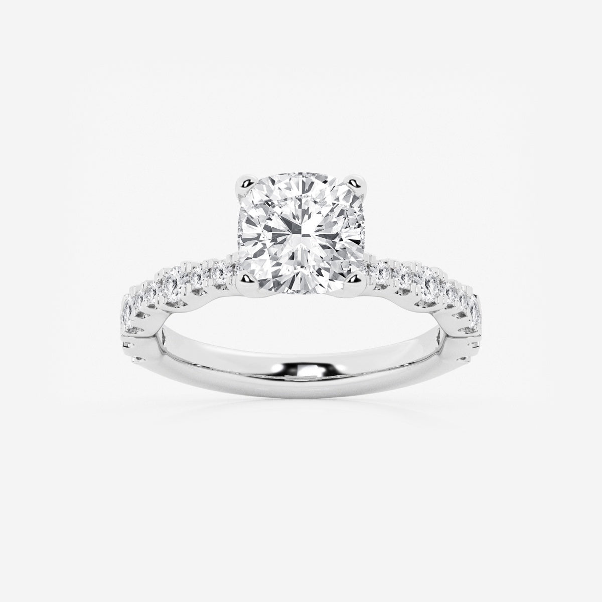 Clara - Station Side Stones Engagement Ring