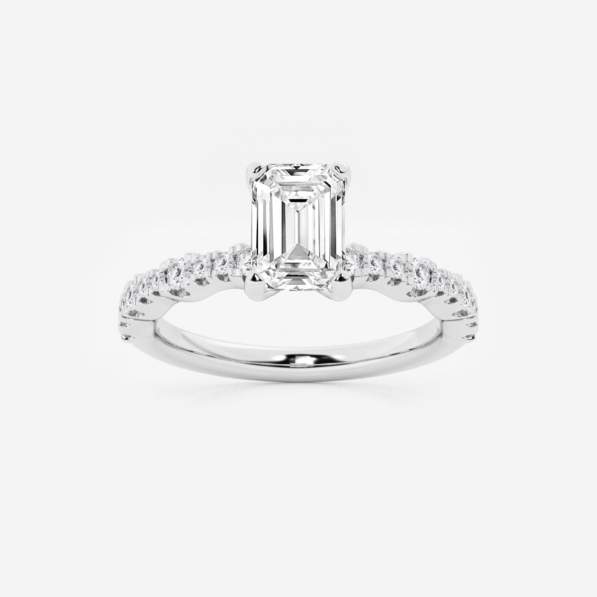 Clara - Station Side Stones Engagement Ring