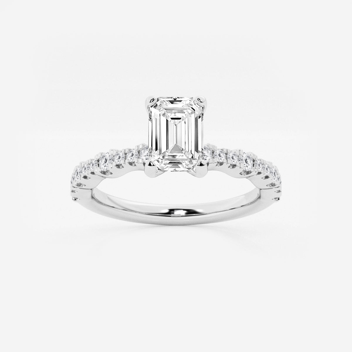 Clara - Station Side Stones Engagement Ring