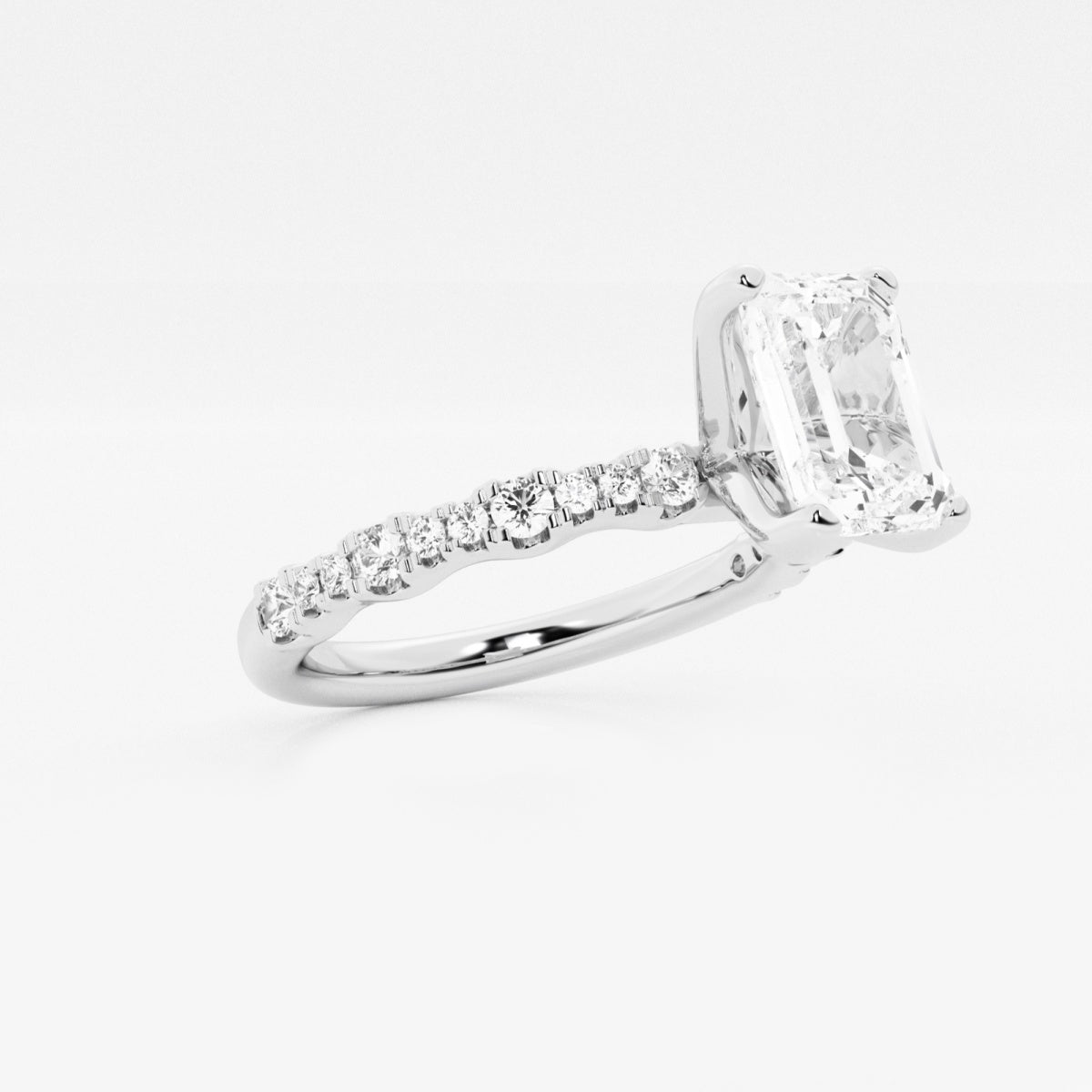 Clara - Station Side Stones Engagement Ring