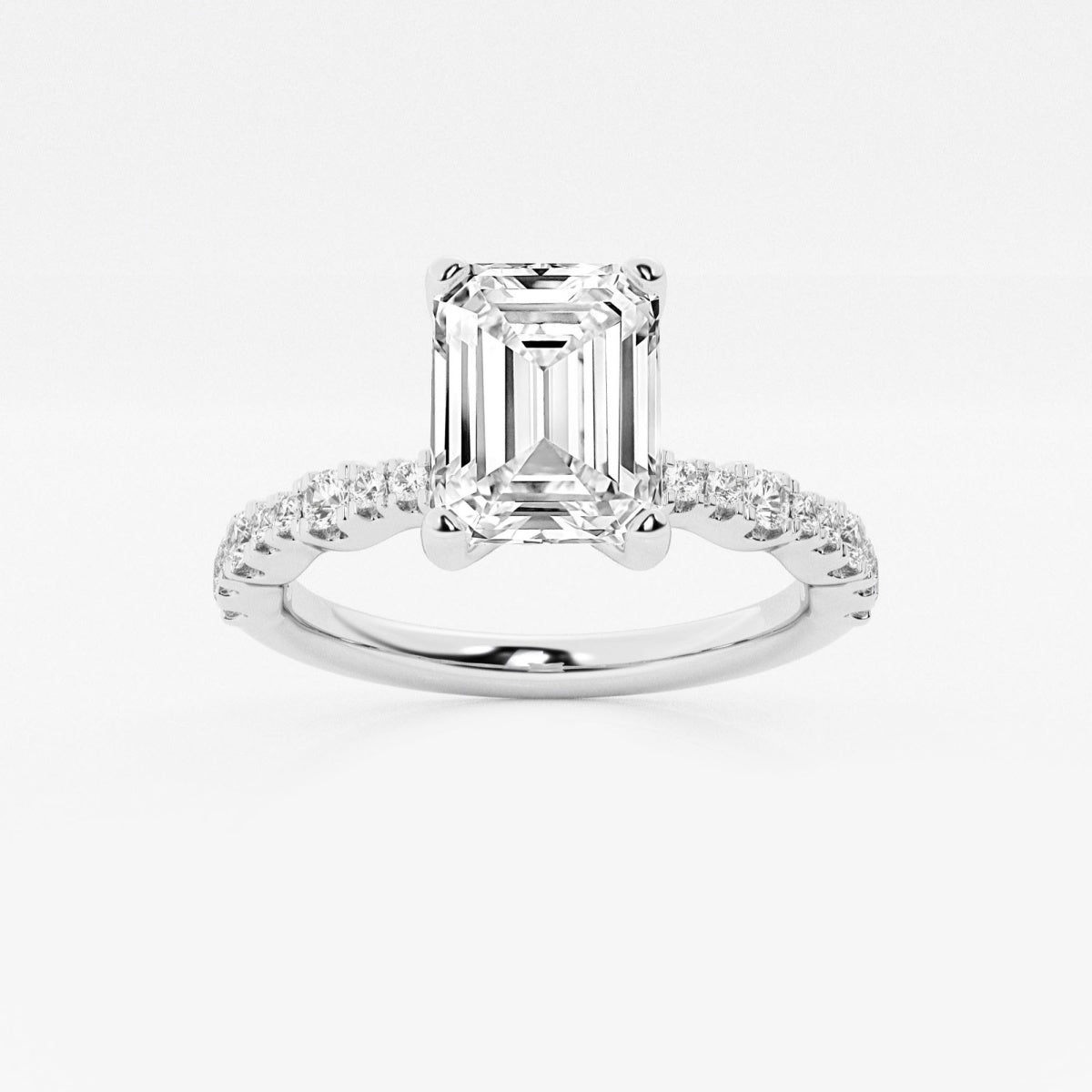 Clara - Station Side Stones Engagement Ring