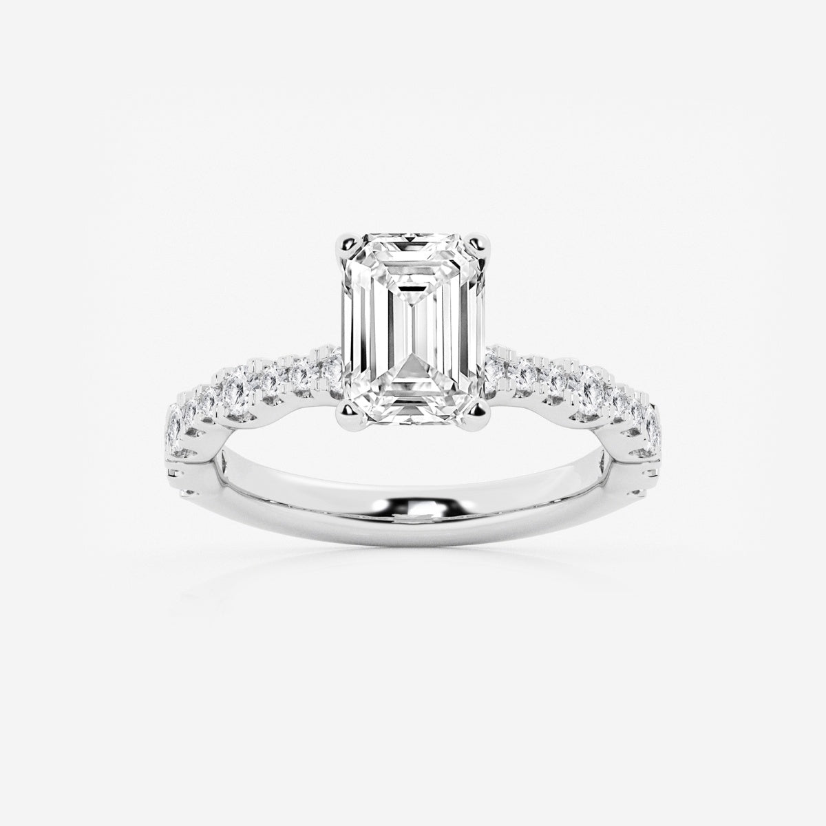 Clara - Station Side Stones Engagement Ring