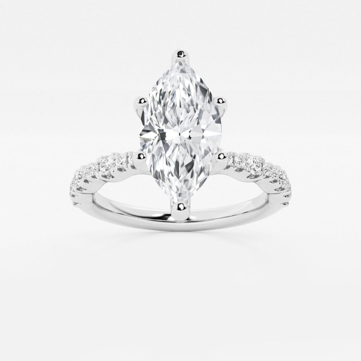 Clara - Station Side Stones Engagement Ring