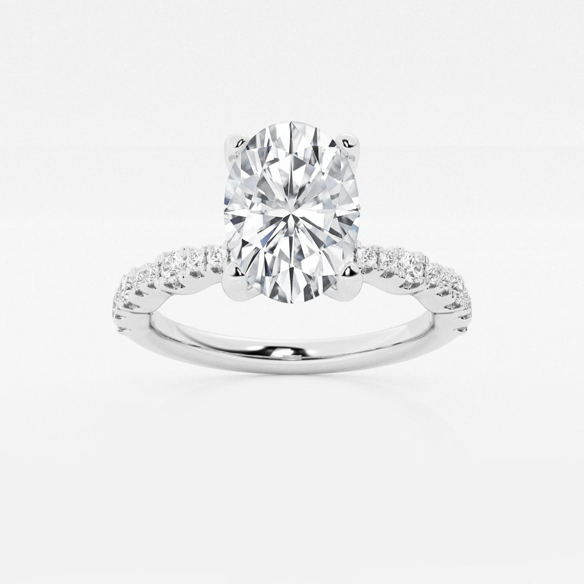 Clara - Station Side Stones Engagement Ring