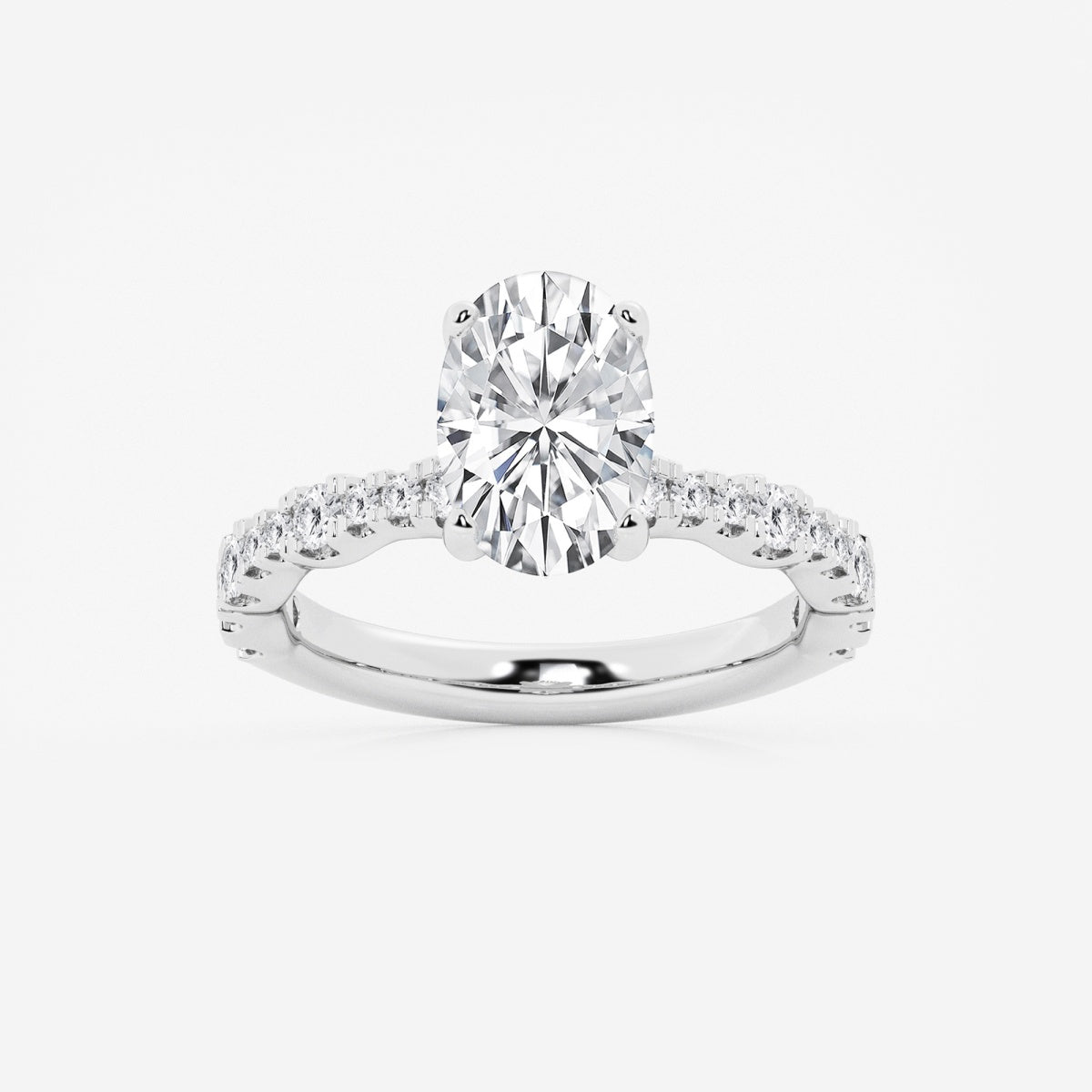 Clara - Station Side Stones Engagement Ring