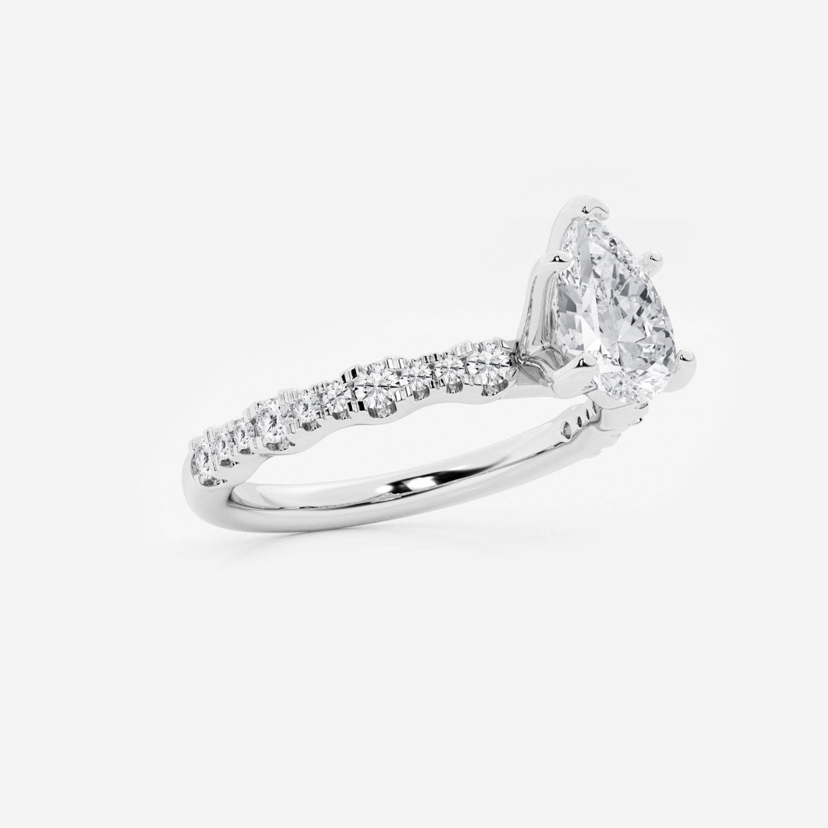 Clara - Station Side Stones Engagement Ring