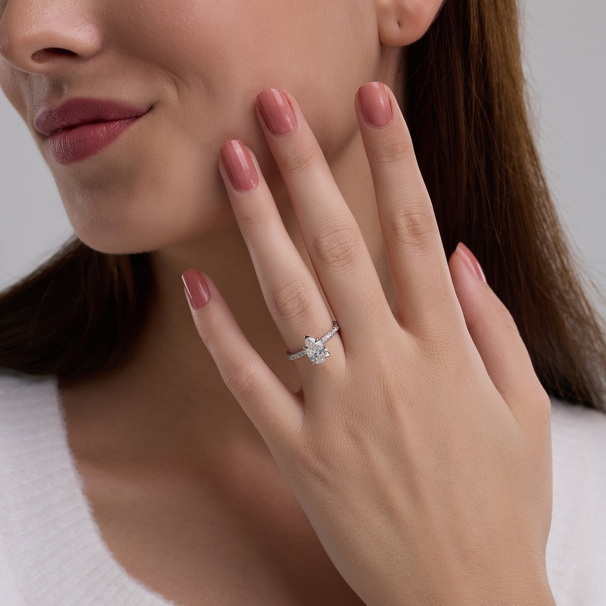Clara - Station Side Stones Engagement Ring