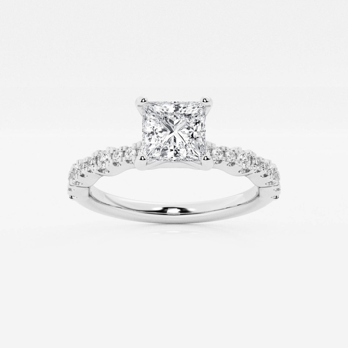 Clara - Station Side Stones Engagement Ring