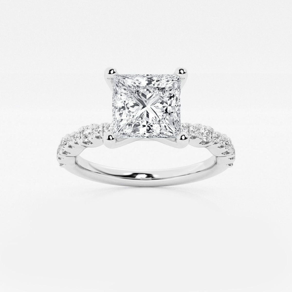 Clara - Station Side Stones Engagement Ring