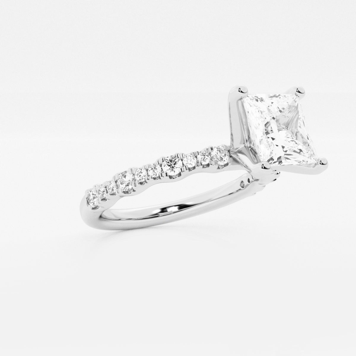 Clara - Station Side Stones Engagement Ring