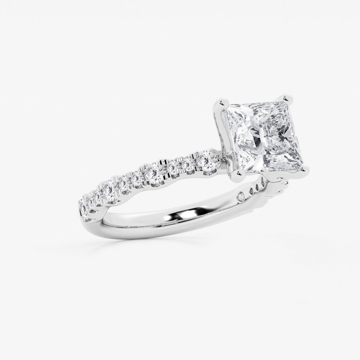 Clara - Station Side Stones Engagement Ring