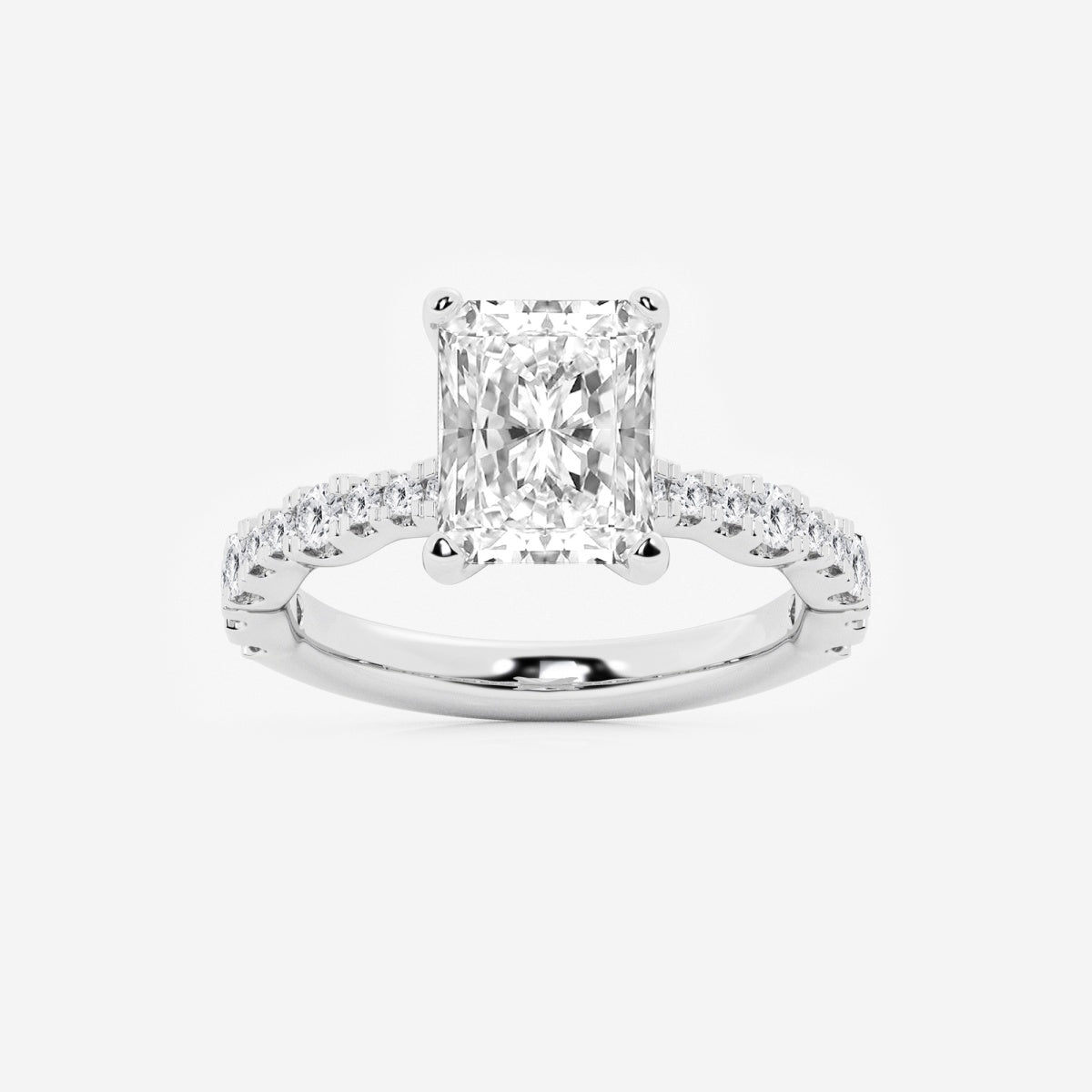 Clara - Station Side Stones Engagement Ring