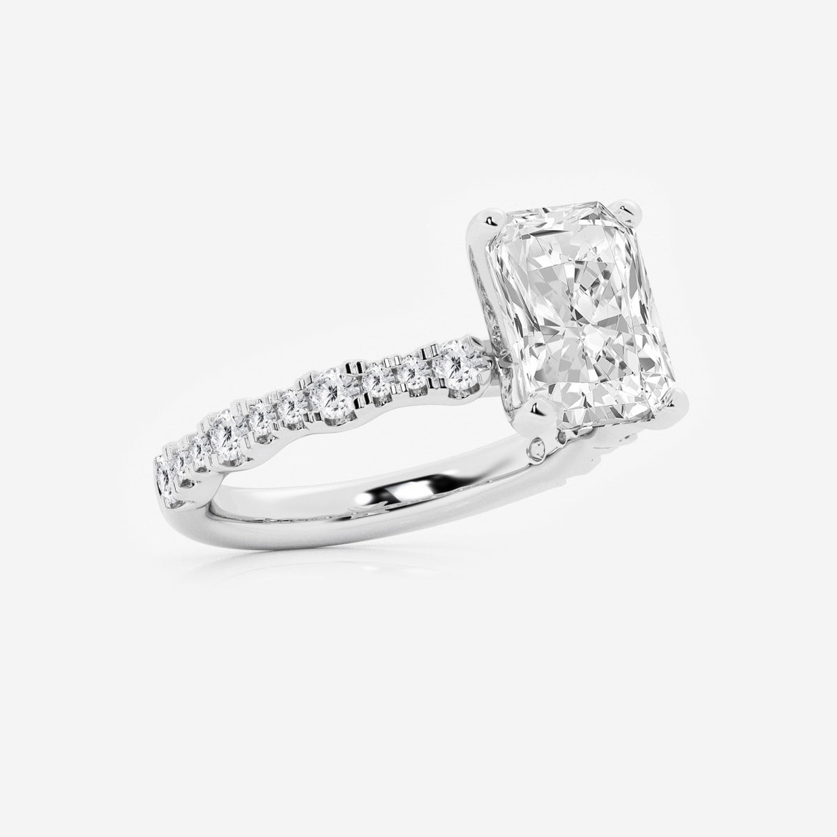 Clara - Station Side Stones Engagement Ring