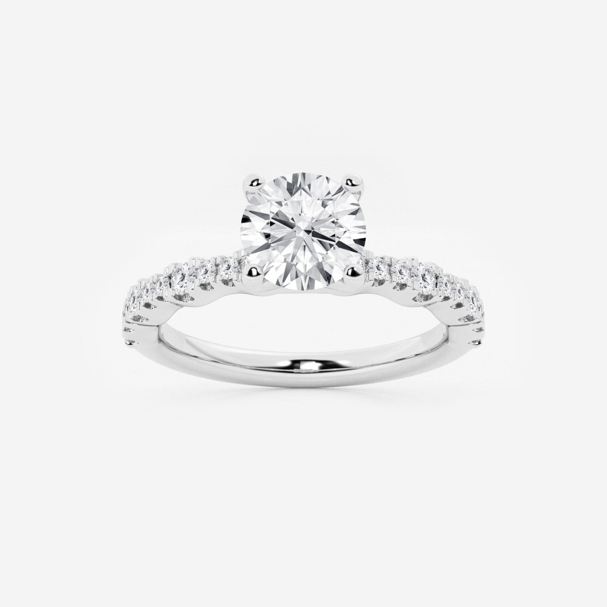 Clara - Station Side Stones Engagement Ring