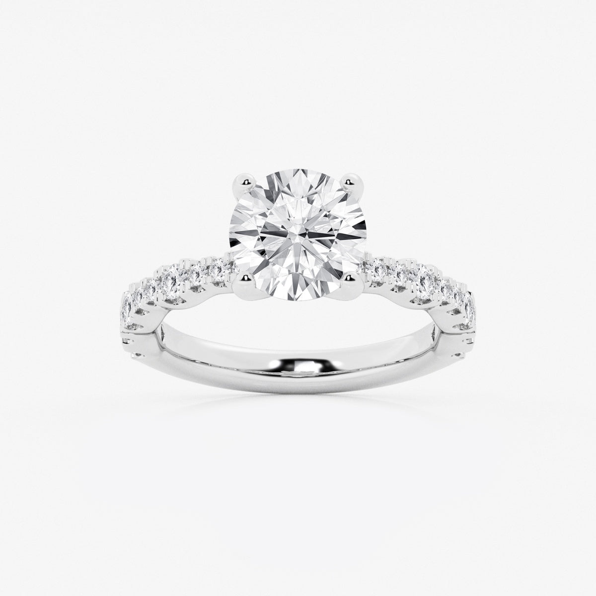 Clara - Station Side Stones Engagement Ring