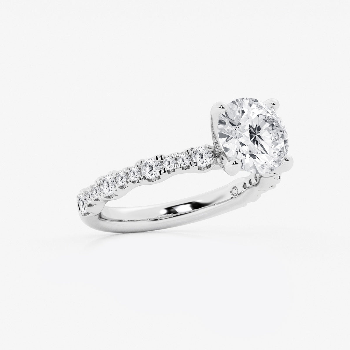 Clara - Station Side Stones Engagement Ring