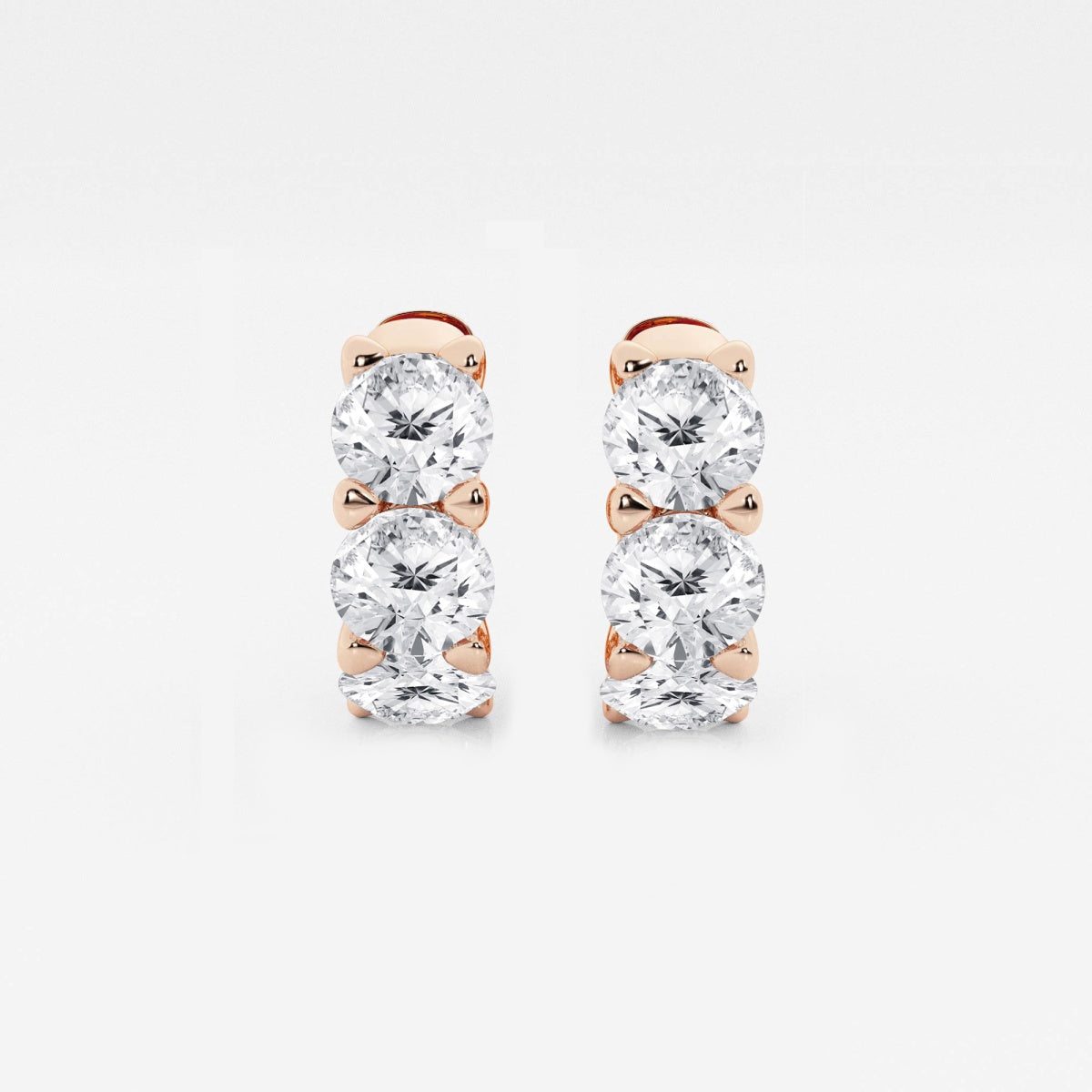 Hazel - Sleek Huggie Style Earrings