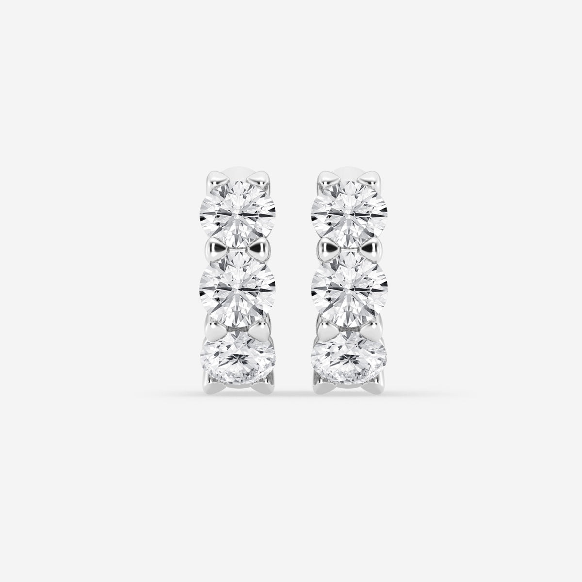 Hazel - Sleek Huggie Style Earrings