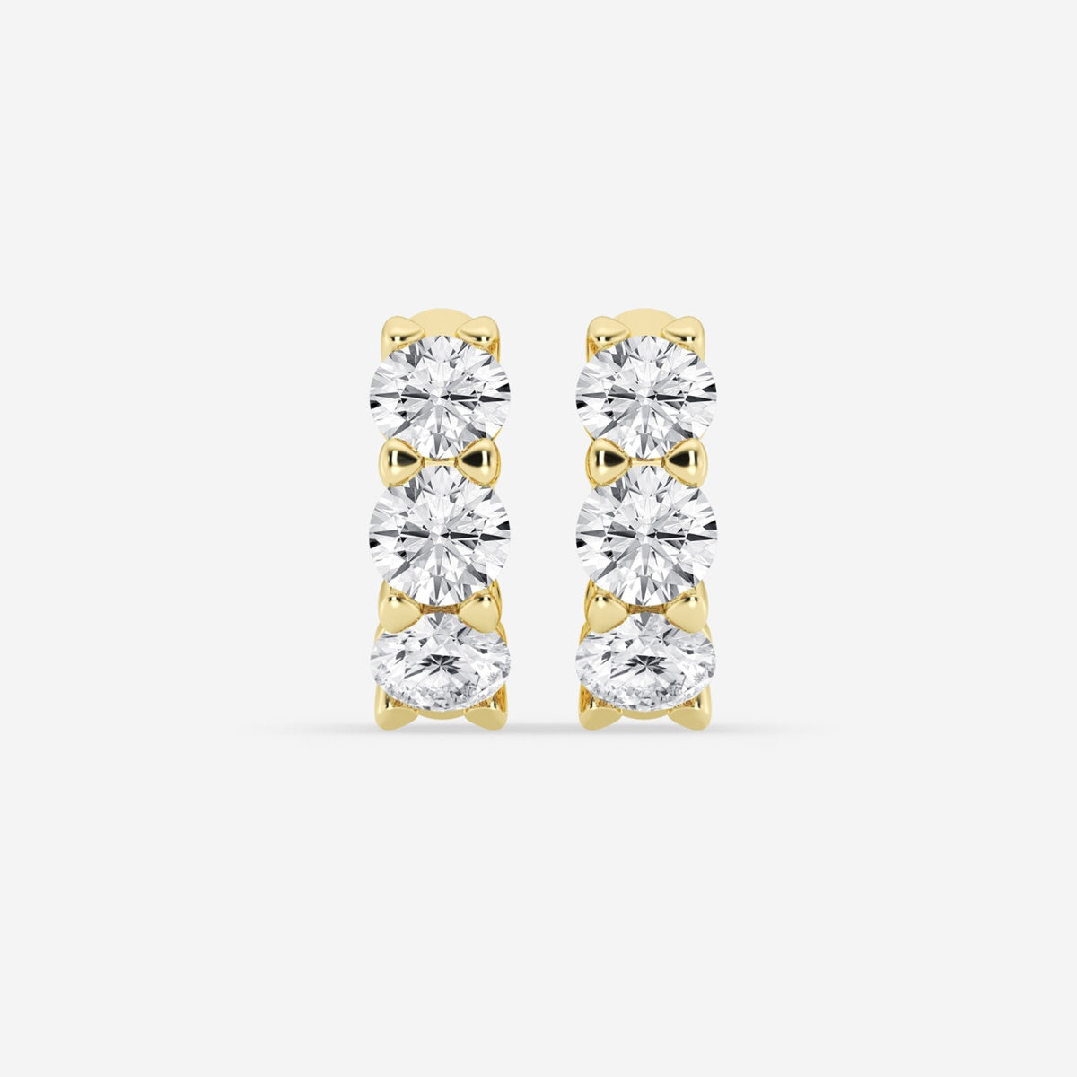 Hazel - Sleek Huggie Style Earrings