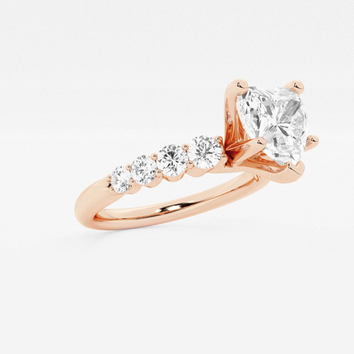 Elara - Graduated Side Stones Engagement Ring