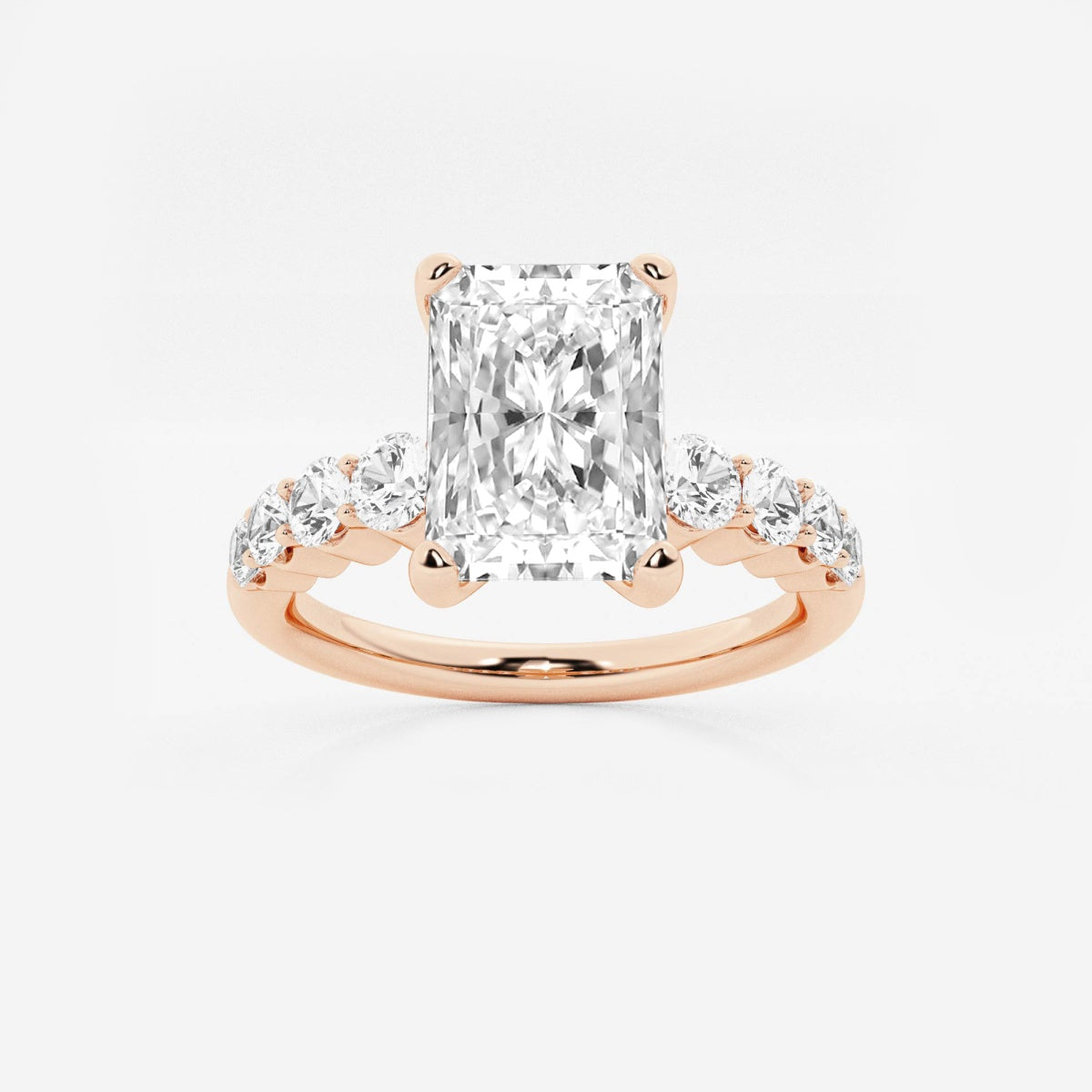 Elara - Graduated Side Stones Engagement Ring