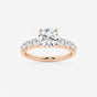 Elara - Graduated Side Stones Engagement Ring