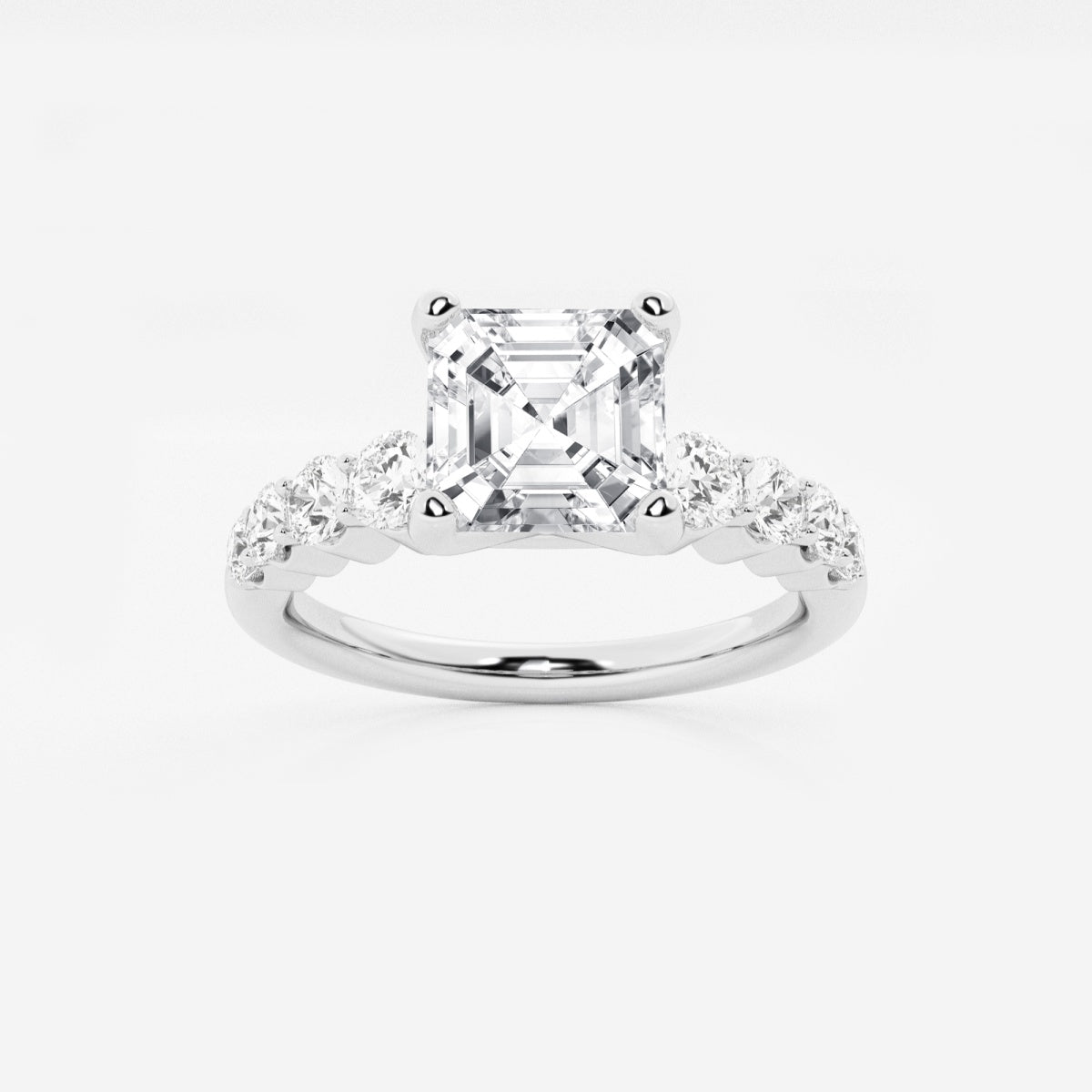 Elara - Graduated Side Stones Engagement Ring