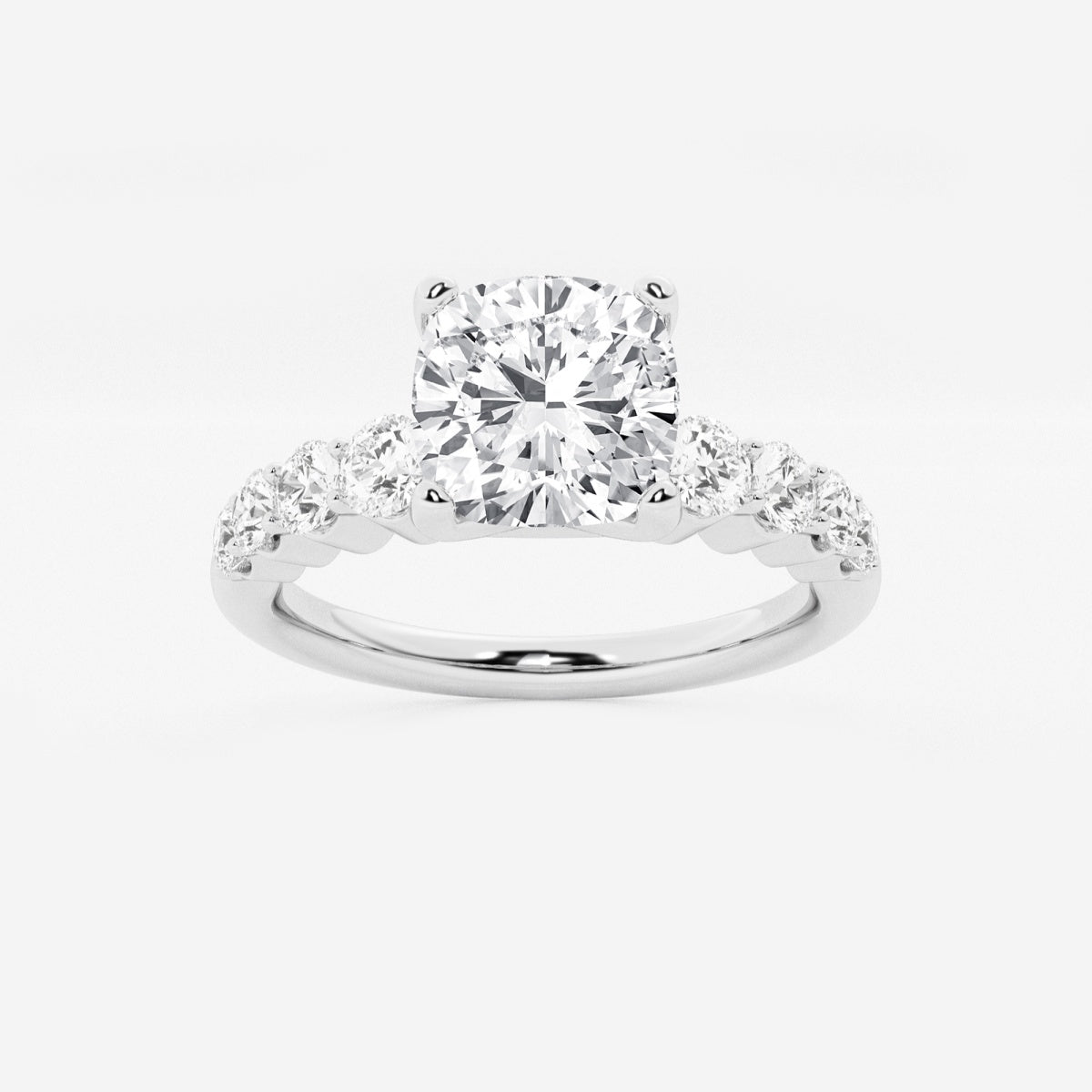 Elara - Graduated Side Stones Engagement Ring