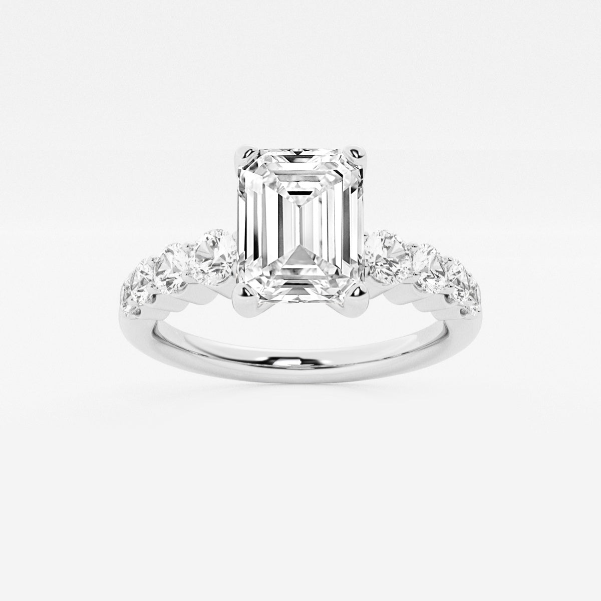 Elara - Graduated Side Stones Engagement Ring