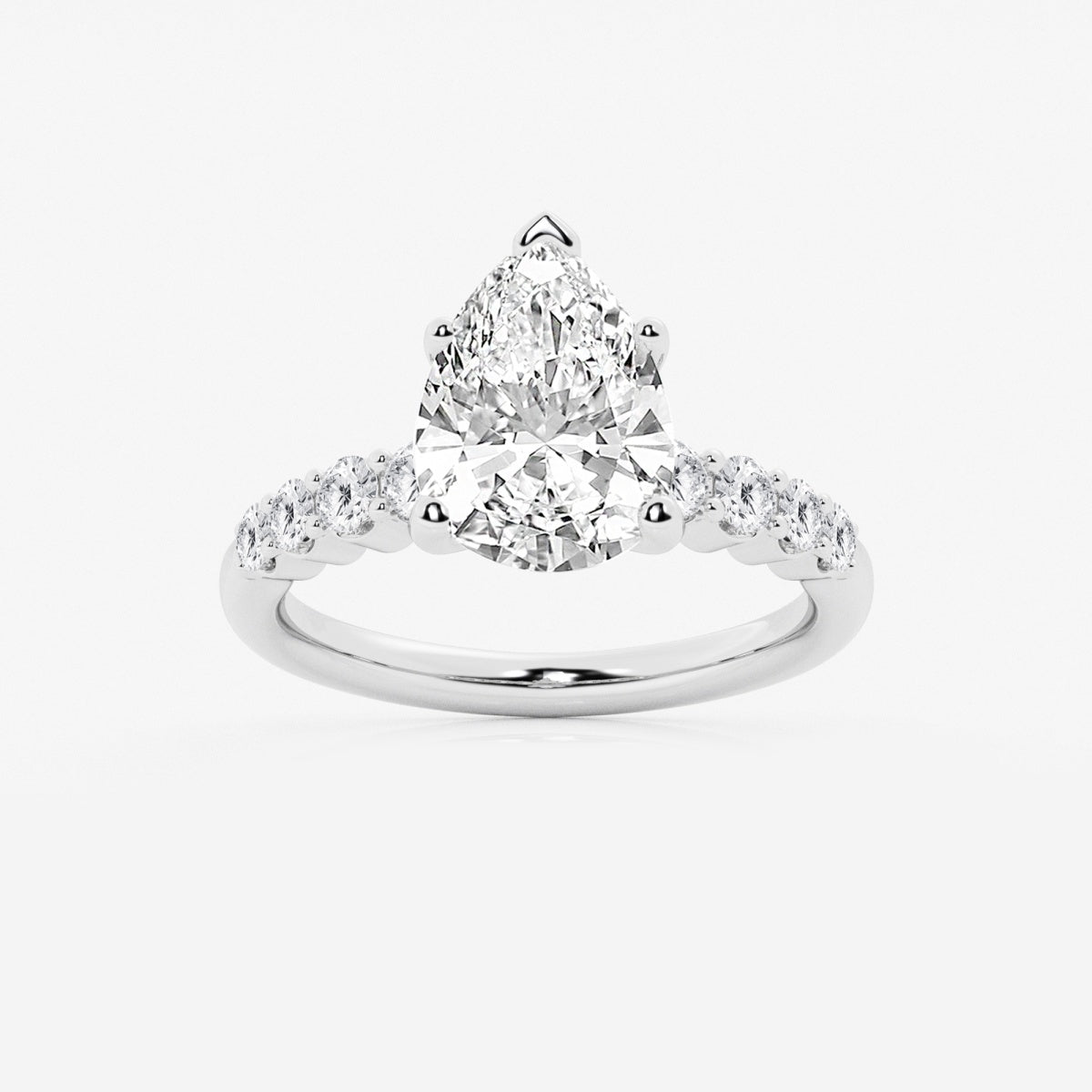 Elara - Graduated Side Stones Engagement Ring