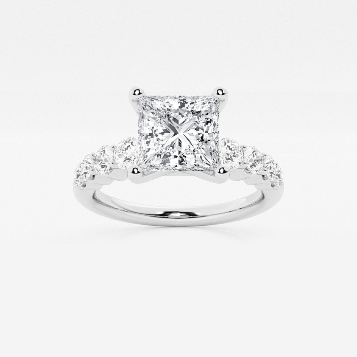 Elara - Graduated Side Stones Engagement Ring