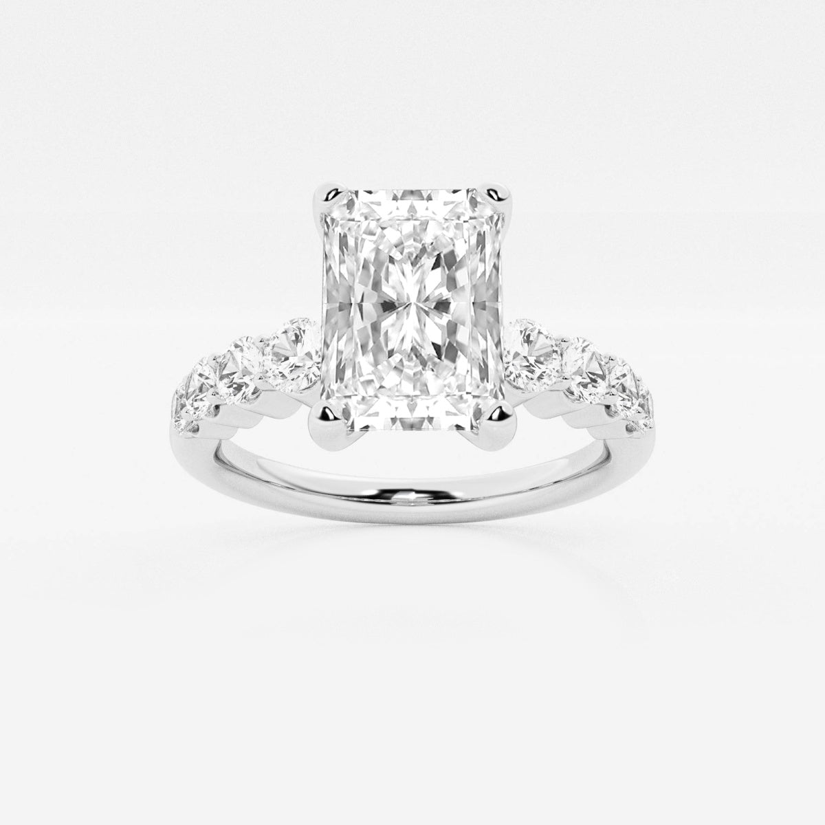 Elara - Graduated Side Stones Engagement Ring