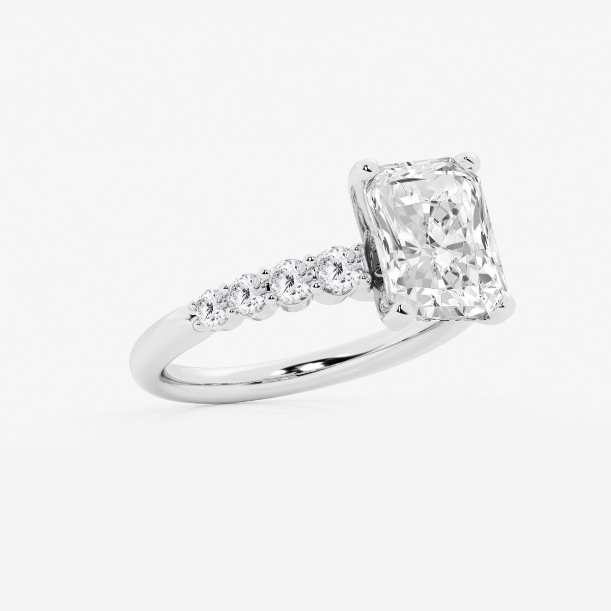 Elara - Graduated Side Stones Engagement Ring