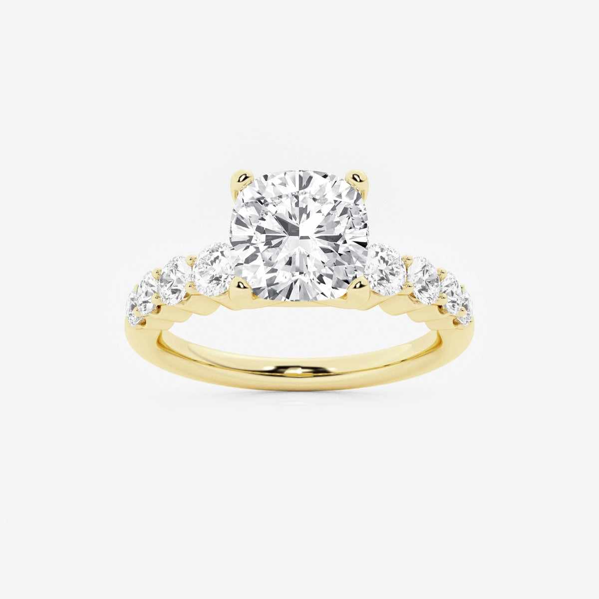 Elara - Graduated Side Stones Engagement Ring