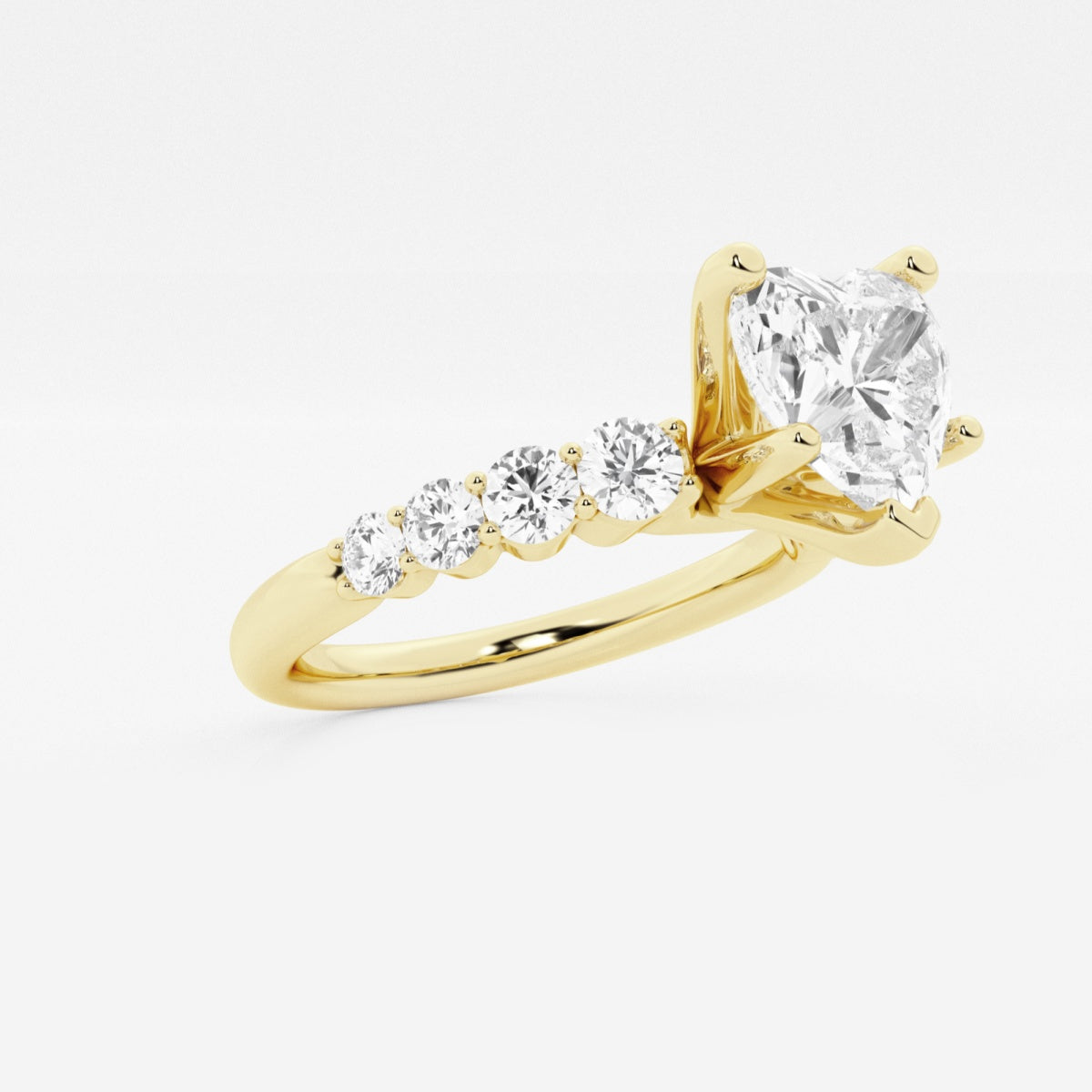 Elara - Graduated Side Stones Engagement Ring