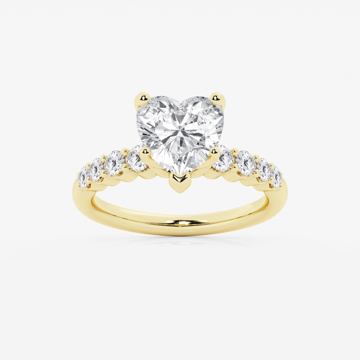 Elara - Graduated Side Stones Engagement Ring