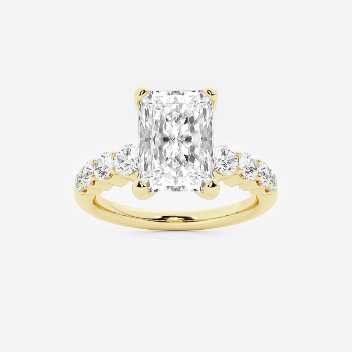 Elara - Graduated Side Stones Engagement Ring