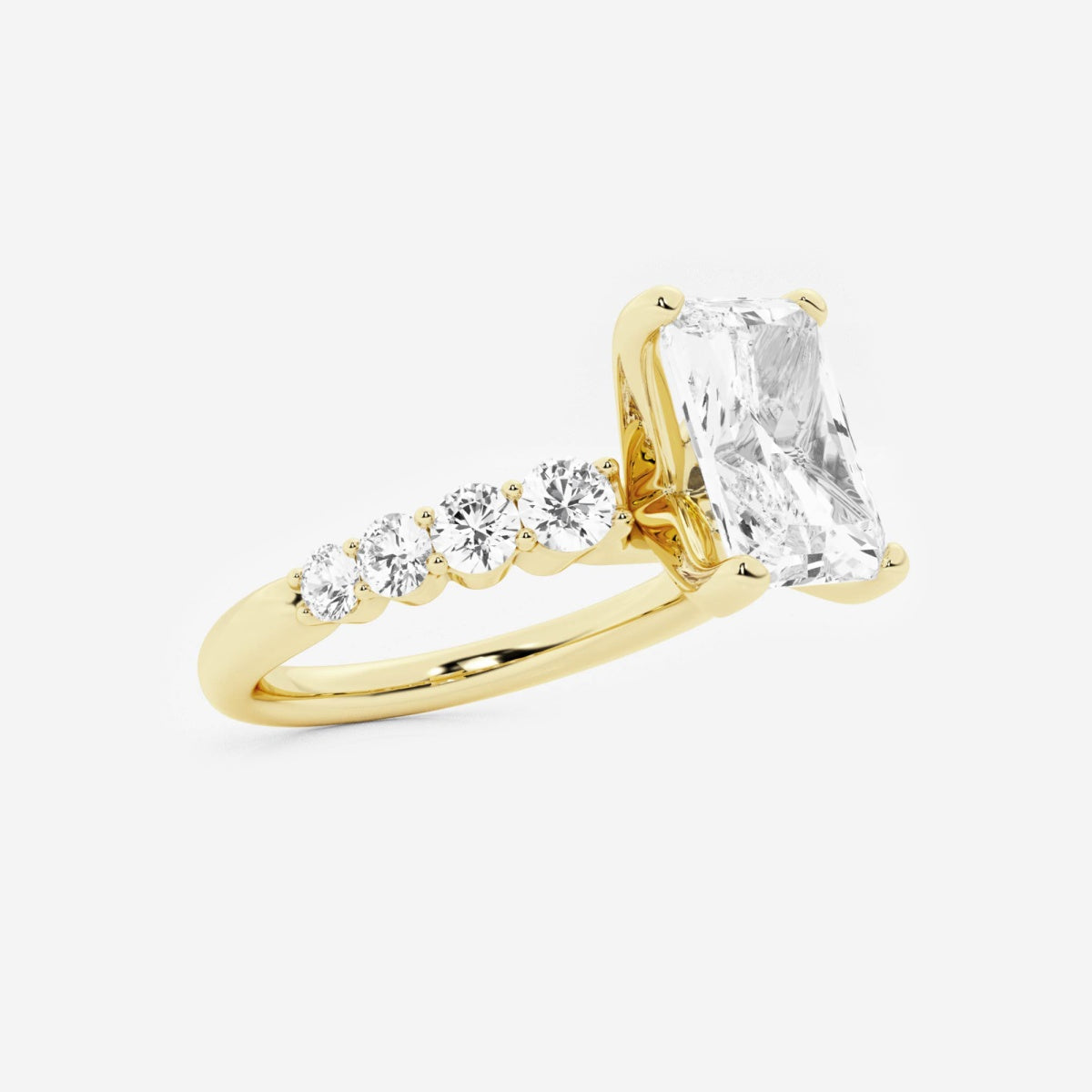 Elara - Graduated Side Stones Engagement Ring