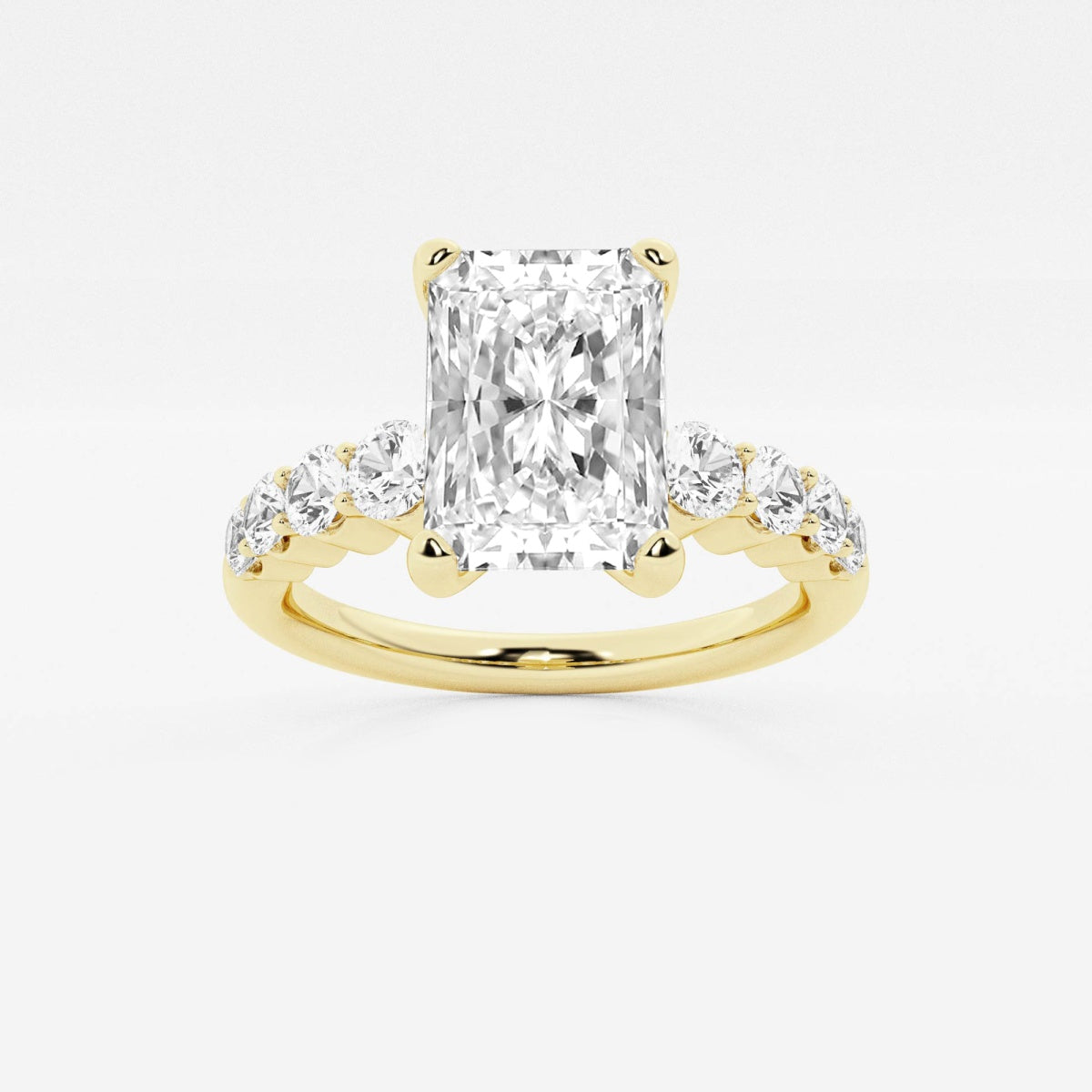 Elara - Graduated Side Stones Engagement Ring