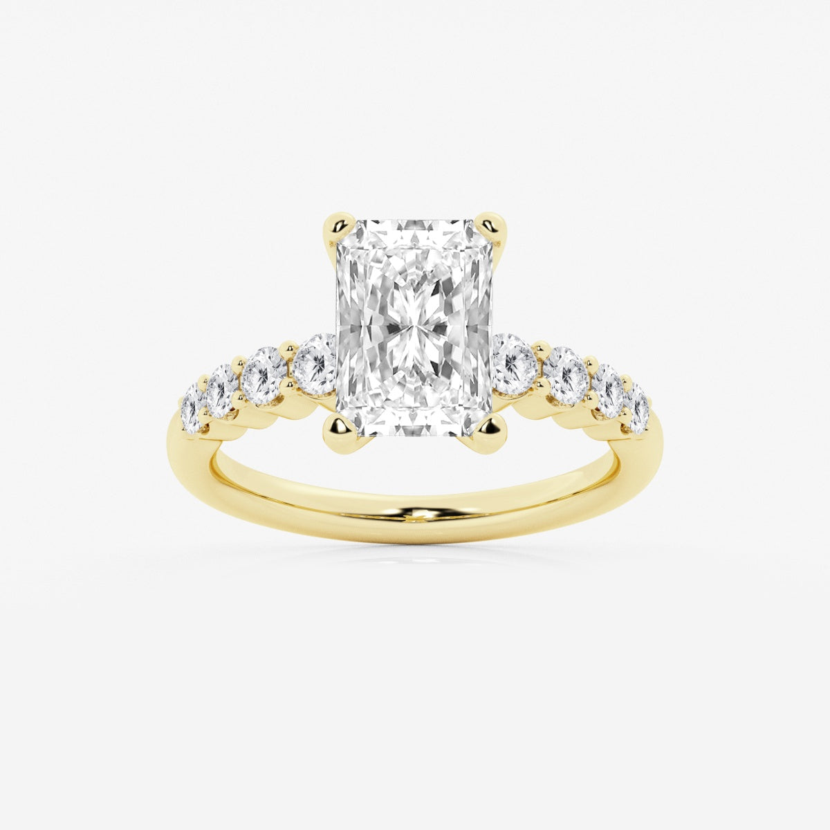 Elara - Graduated Side Stones Engagement Ring